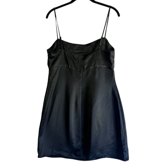 Staud Remington Little Black Dress Mini Bodycon Size 10 Spaghetti Strap NWT - Picture 5 of 12